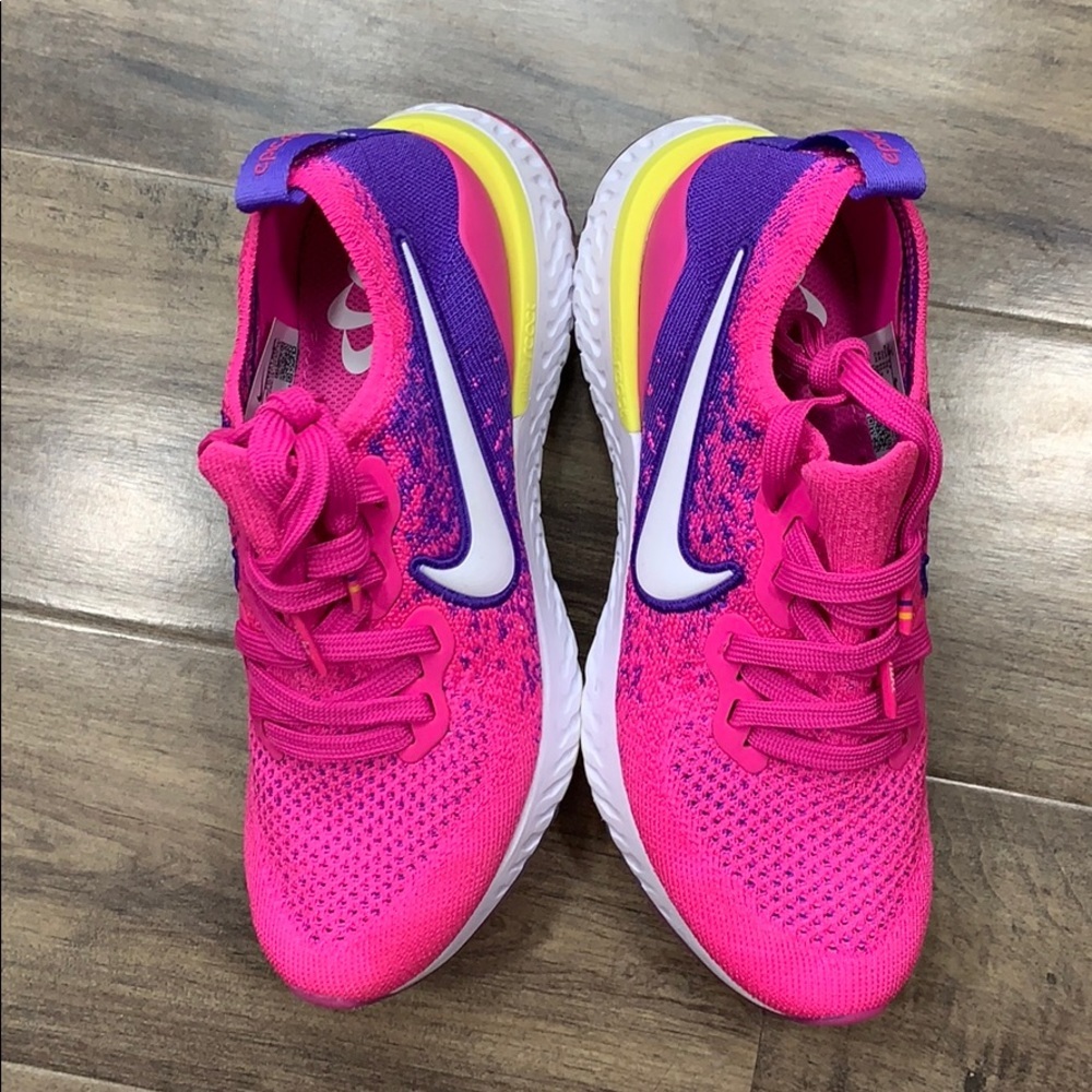 W NIKE EPIC REACT FLYKNIT 2 laser fuchsia/white - Picture 11 of 16